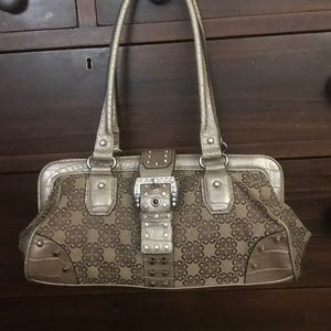 KATHY VAN ZELAND EMBELLISH BUCKLE  BAG